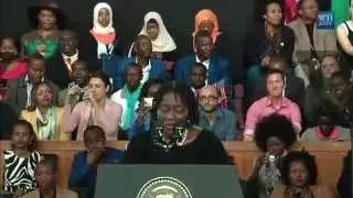 Obama's Sister Introduces Him In Kenya