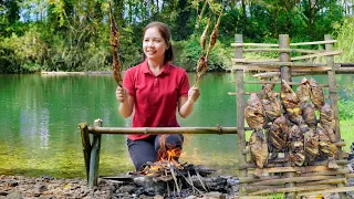 Process Harvesting  Fish Goes to market sell - Grilled fish - Cooking | Ly Thi Huong