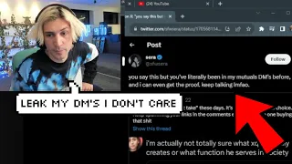 xQc is getting exposed for sending DM's to OnlyFans Girl