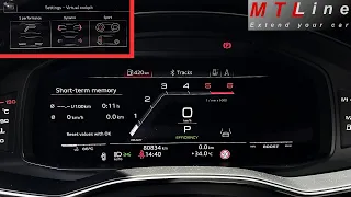 Audi A6, MY2019 – Sport layout activation on Virtual Cockpit – vključitev športnega prikaza