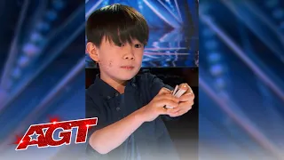 Adorable Kid Magician WOWS The Judges | America's Got Talent 2021 | #Shorts