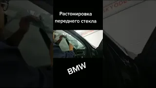 Растонировка лобового стекла. BMW