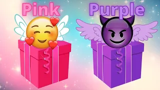 Escolha seu presente Rosa ou Roxo 🎁 Choose Your Gift Pink or Purple 🎁 #2