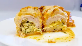 КУРИНЫЕ РУЛЕТИКИ С СЫРНОЙ НАЧИНКОЙ! НЕЖНЫЕ, СОЧНЫЕ, и очень ВКУСНЫЕ!!! Креативная кухня.