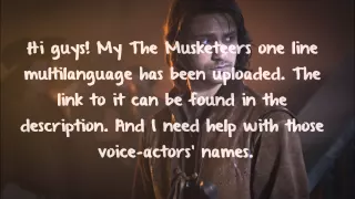 The Musketeers One Line Multilanguage Has Been Uploaded!