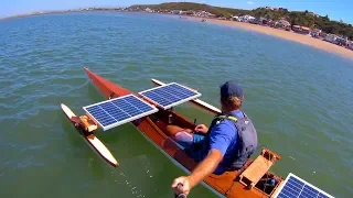 Solar kayak - new propeller test