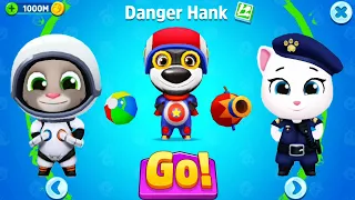 Talking Tom Fly Bomb v Astro Tom v Officer Hank v King Tom v Danger Hank Gameplay