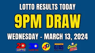 9PM Lotto Result Today March 13, 2024 (Wednesday) Ez2 Swertres PCSO