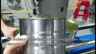 Machine de sertissage automatique de boîtes de conserve FLV30