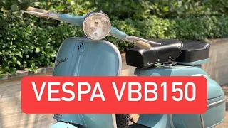 Xe Vespa cổ Standard VBB1 . Giá cực kỳ dễ thương dễ chơi cục máy nghe là yêu ngay #vespavbb150