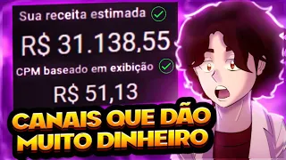 NICHOS MAIS LUCRATIVOS DO YOUTUBE! (canais que dão mais DINHEIRO) 🔥