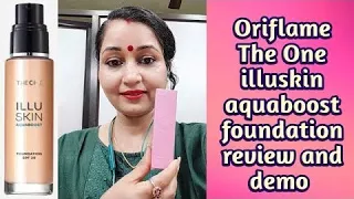 Oriflame The One illuskin aquaboost foundation review and demo (on face) | RMT Makeovers