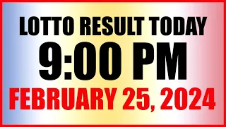 Lotto Result Today 9pm Draw February 25, 2024 Swertres Ez2 Pcso