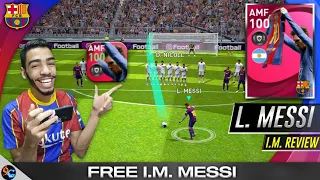 MESSI 100 Rated iconic moment Review 🔥 insane free card 🔥 pes 2021 mobile