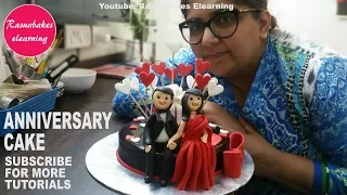 Wedding Anniversary:Cake Decorating:fondant 3d toppers