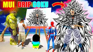 GTA 5 | GTA5 BUT WHATEVER SUPER MUI DRIP GOKU, SHINCHAN, FRANKLIN & CHOP DRAWS COMES TO REAL LIFE