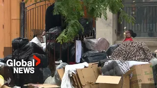 Asylum seekers left sleeping outside on sidewalks as heat wave bakes Ontario