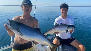 Early August Salmon Fishing on Lake Ontario