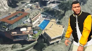 GTA 5 - Franklin UPGRADES his HOUSE!! (Billionaire Mod)