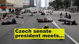 Czech senate president meets Taiwan leader; Beijing protests