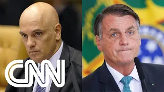 Bolsonaro discute com AGU possibilidade de não cumprir decisão de Moraes | JORNAL DA CNN