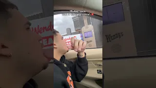 Pulled back doing a different voice at the drive thru 😂 #comedy #viral