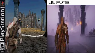 God of War Ragnarok Valhalla - PS1 vs PS5 Comparison