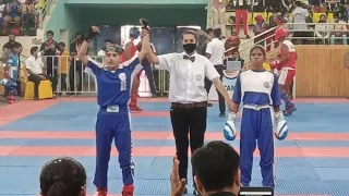 KhusNoor (Red)Punjab Vs Usha(Blue)Tamilnadu -45Kg Light Contact National Kickboxing Championship2021