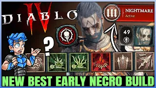 Diablo 4 - New Best Highest Damage Necromancer Build - FAST 1-70 - Skills, Aspects & Gameplay Guide!