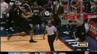 Devin Harris Half Court Buzzer Beater against the Sixers