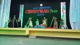 LGU BANTAYAN CHRISTMAS PARTY 2018, THE YELLOW TEAM GOT THE CHAMPION DANCE  COMPETITION.