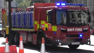 London Fire Brigade, NEW Heavy Distribution Unit belonging to Kingston Fire Station responding