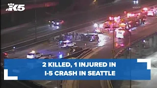 2 killed, 1 injured in early morning I-5 crash in Seattle