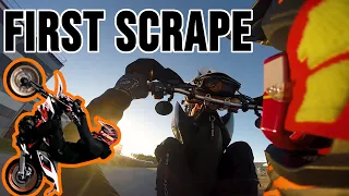 Wheelie practice Part 6 | FIRST SCRAPE | KTM 690 SMCR