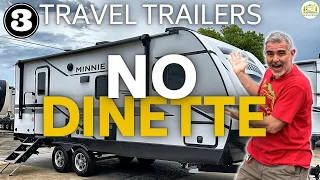 3 Small Camper Trailers Without a Dinette