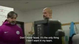 Pep Guardiola Angry in Locker Room Subtited English (Manchester City Speech Premier League) #shorts