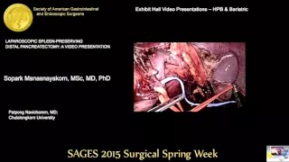 LAPAROSCOPIC SPLEEN-PRESERVING DISTAL PANCREATECTOMY: A VIDEO PRESENTATION