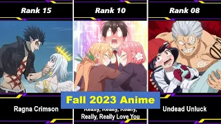 Top 26 Anime of Fall 2023