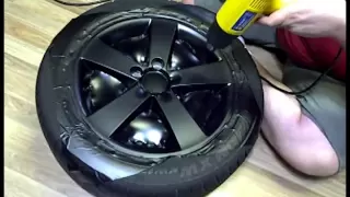 DIY: Wrapping Rims in Matte Black Vinyl