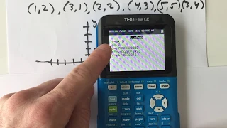 Linear Regression TI84  (Line of Best Fit)