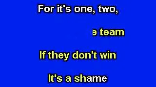 Take Me Out To The Ball Game, Karaoke video with lyrics, Instrumental version