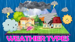 KIDS LEARN WEATHER | Snow Wind Rain Fog TORNADO 🌤️🌪️🌈🌦️⛈️🌧️☔