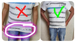 How to Shorten a Long T-Shirt EASILY | PRO way in 2 minutes