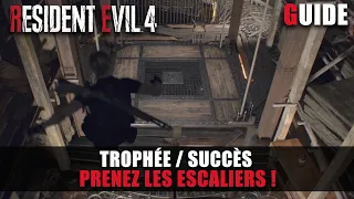 Resident Evil 4 Remake - Trophée / Succès : Prenez les escaliers (Ascenseur de la tour de l'Horloge)
