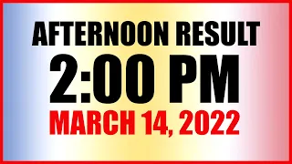 Lotto Result Today 2pm Draw March 14 2022 Swertres Ez2