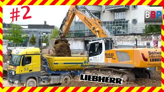 Liebherr R 946 + Mercedes & MAN Trucks, Waiblingen, 27.04.2022. #2