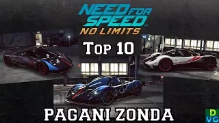 NFS No Limits | Top 10 - Pagani Zonda Cinque (November 2017)