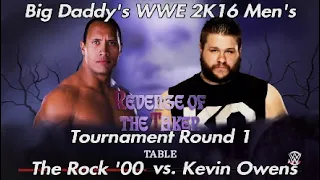 Big Daddy's WWE 2K16 Men's Tournament Round 1