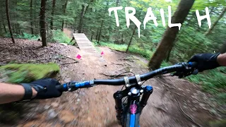 Trail H at Snowshoe Bike Park [Full Trail 4K]