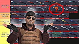 🇹🇩TIER LIST CU TOATE CUȚITELE DE PE SO2😱 | STANDOFF ROMÂNIA🇹🇩